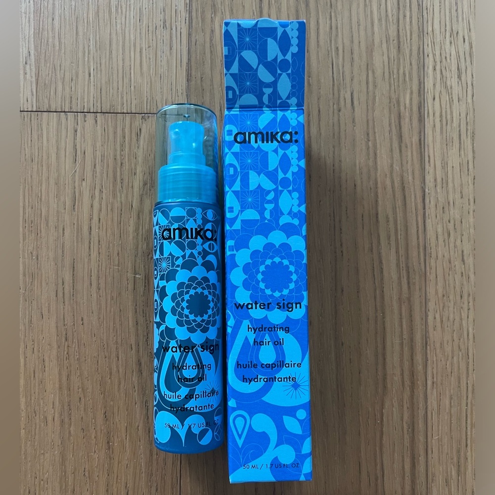 amika Water Sign Hydrating Hair Oil with Hyaluronic Acid NWT